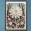 Diamond Painting-DIY Sparkling Special Shaped Pearl Drill White Daisies(30x40cm)