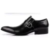 European Style Mens Buckle Leather Dress Shoes