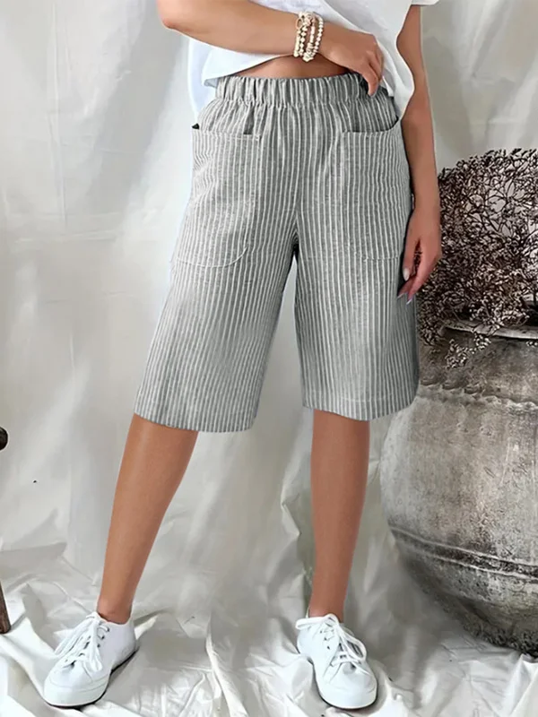 Women's Striped Loose Casual Pants