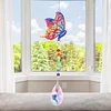 DIY 5D Mosaic Sun Catcher Jewelry Diamond Painting Window Wind Chime (Butterfly)