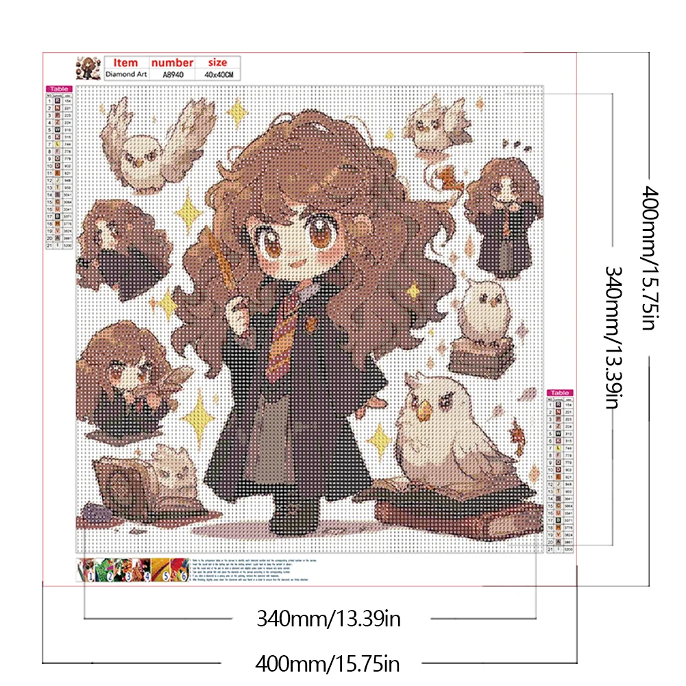 Diamond Painting - Full Round Drill - Harry Potter Hermionet(Canvas|50*40cm)