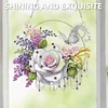 2D Flat DIY Hanging Diamond Art Kits DIY Home Decor Hanging Charm (Rose Wreath)