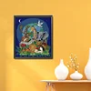 >SALE<Full Embroidery Eco-cotton Thread 14CT Printed Animal World Cross Stitch 34x39cm