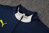 Joyfball 2025 Portugal Half-Pull Training Suit Royal blue Football Shirt