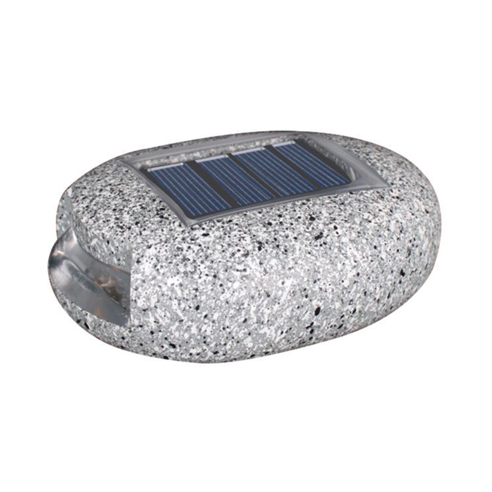 

LED Solar Resin Ground Plug Light Outdoor Simulation Stone Garden Lamps, 501 Original