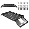 [US Local Warehouse] For 07-25 JK/JL Wrangler Molle Panel Rear Trunk Cargo Rack Interior Storage Basket Auto Luggage Frame Trunk Organizer Car Accessories