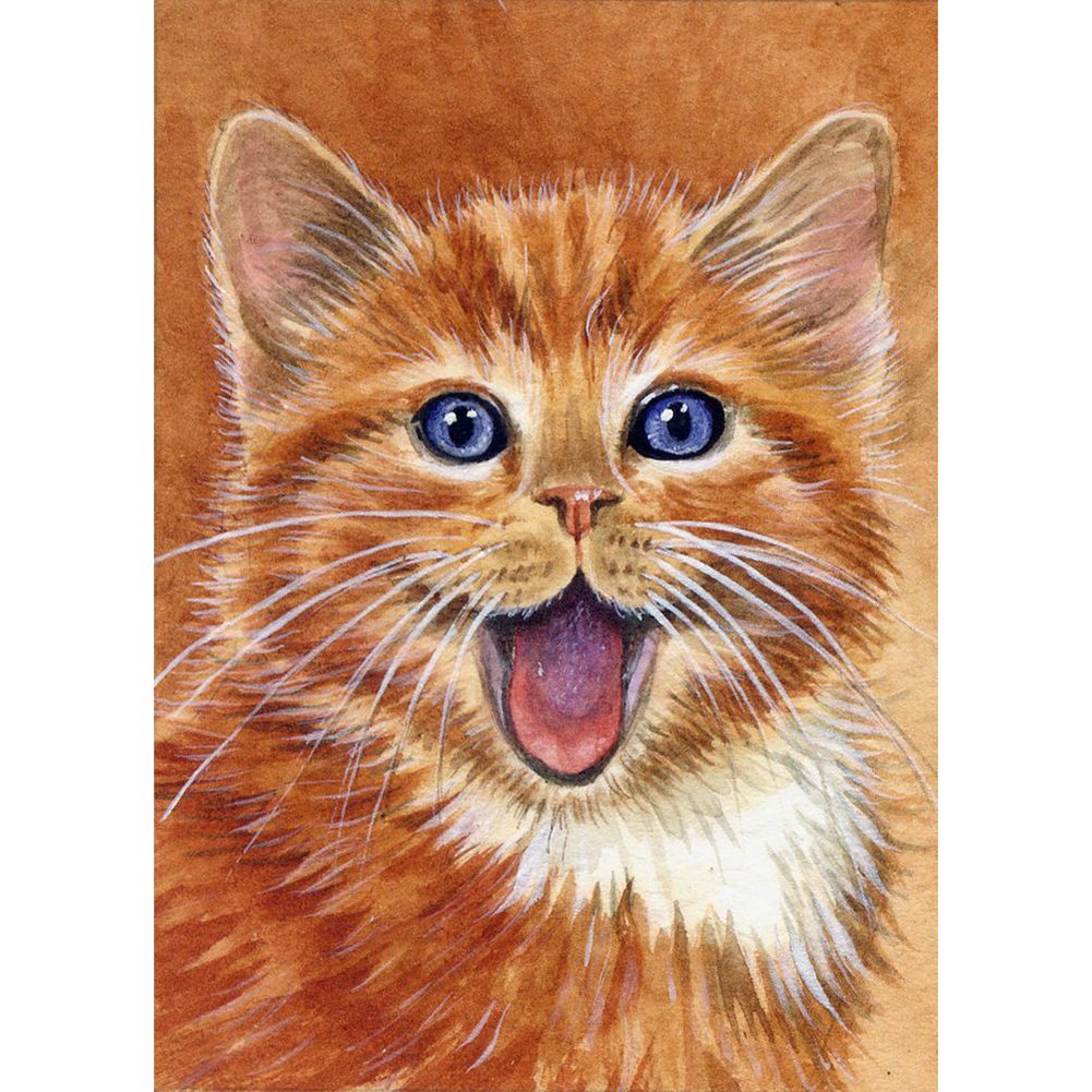 

Cat - Round Drill Diamond Painting - 30*40CM, 501 Original