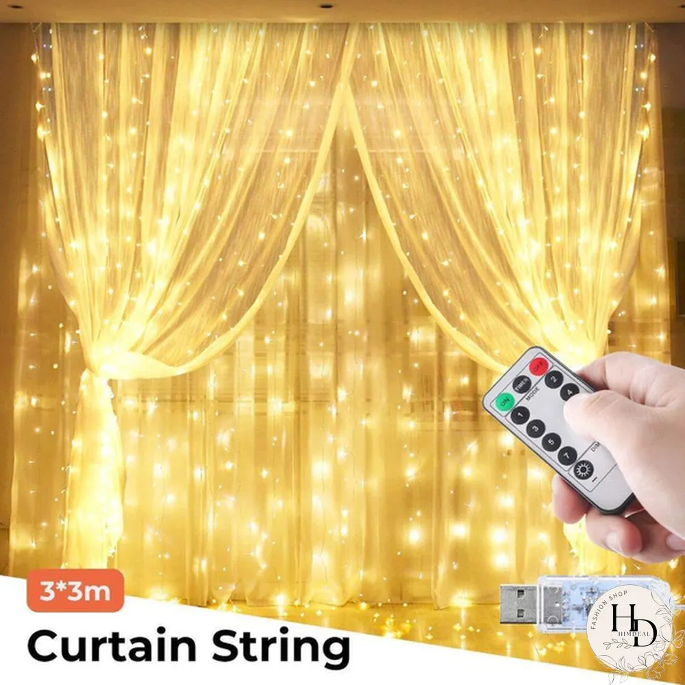 Upgrade Fairy Light Strings Christmas Wedding Party Decor Curtain String Light