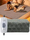 Plush Electric Blanket Winter Warm Throw Single Velvet Smart Office Grey Blanket