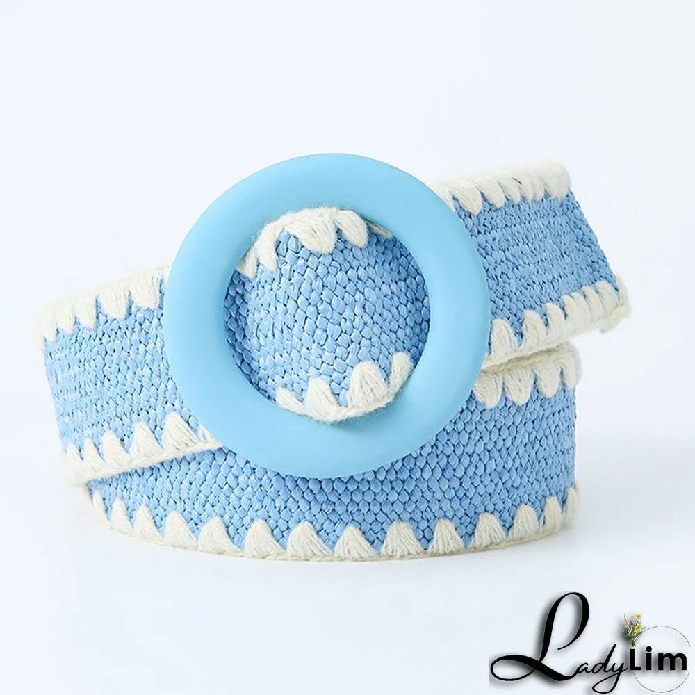 Casual Sweet Color Block Contrast Belts