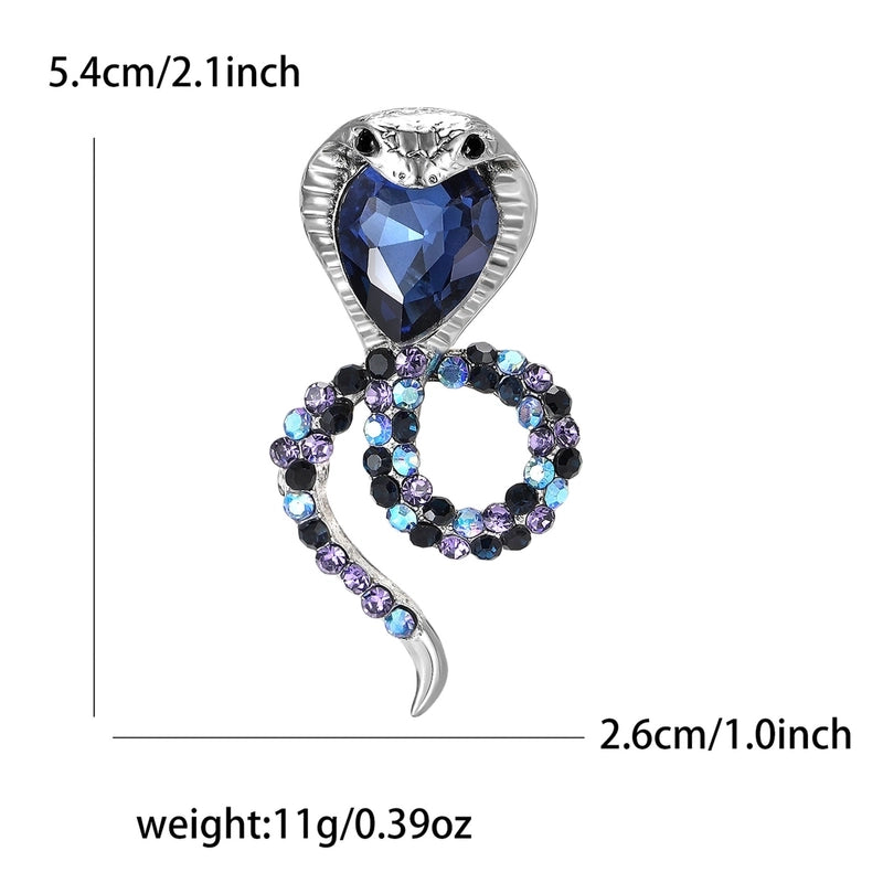 Elegant Shiny Pin Snake Alloy Unisex Brooches