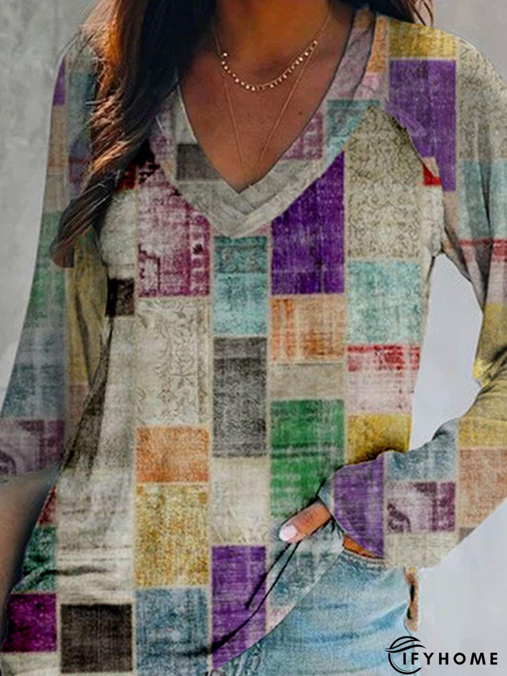 Loosen Cotton Blends Vacation Tunic T-Shirt | IFYHOME