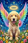 Luxury AB Velvet Diamond Painting Kit - Puppy