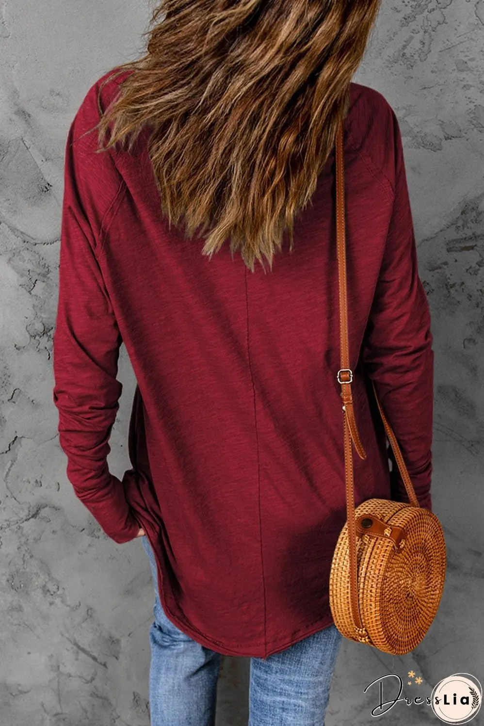 Christmas Love Red Santa Claus Thumbhole Sleeve Top
