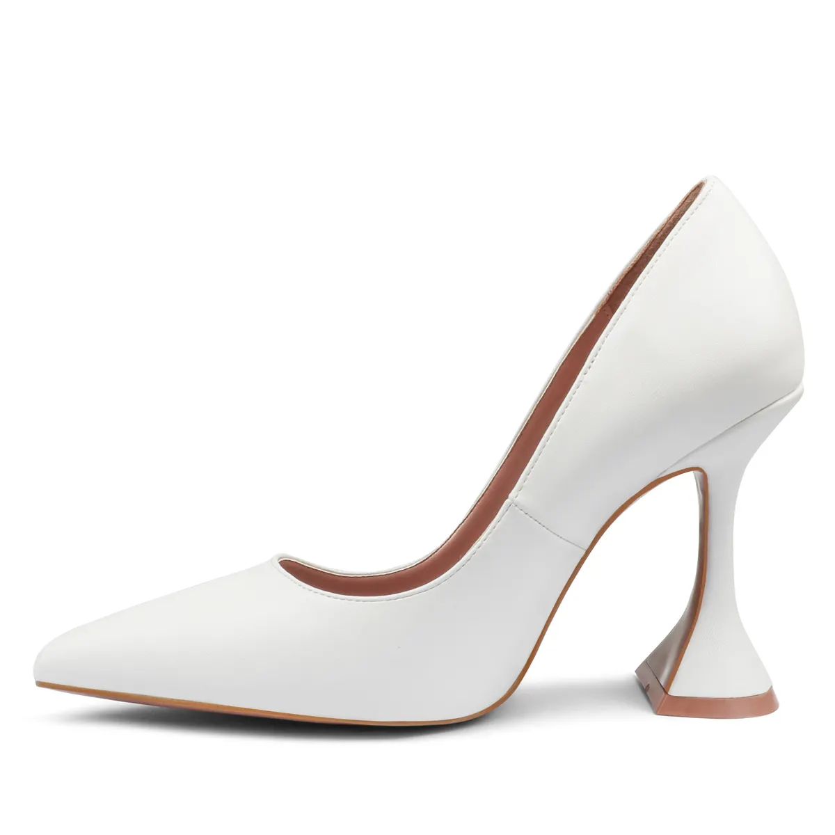 9.5cm/3.74" Women's  Triangle Heel  Pointed Toe   Pumps