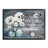 Vase Full 14CT 2 Strands DIY Counted Embroidery Needlepoint Starter Kits 19.69x12.99 Inch Cross Stitch Art and Crafts Kits Cross Stitch Patterns Arts Craft Kits for Beginners Adults Home Decor