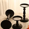 Minimal Black Metal 3PCS Candle Holders Set Home Event Table Decor