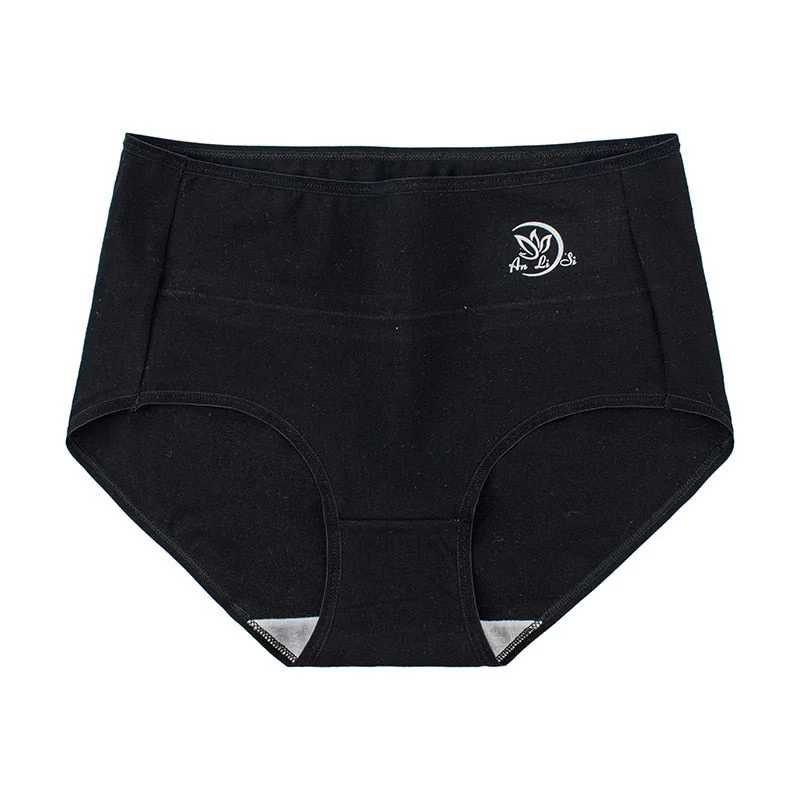 Women's Cotton Underwear Sexy Lace Panties Plue Size Women's Solid Color Briefs High Waist Seamless  Underpants Sexy Lingerie