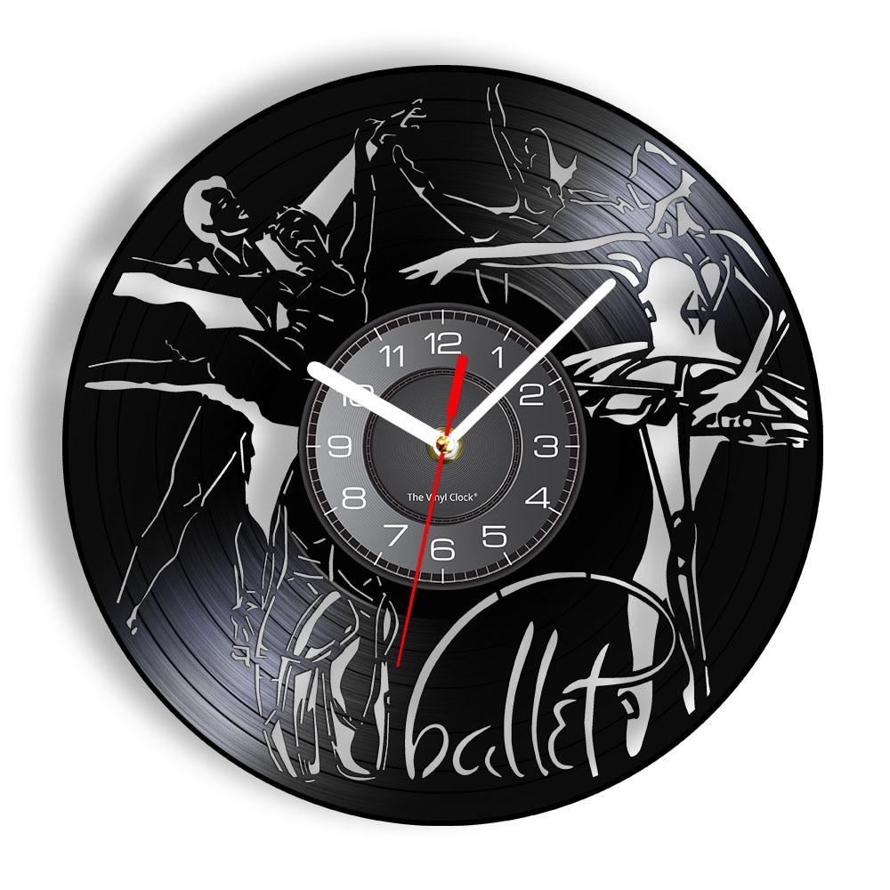 

Ballet Dancers - Vinyl Record Wall Clock - Without LED, 501 Original