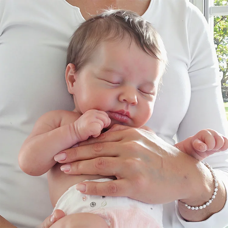[3-7 Days Delivery]12"&16" No Joint More Flexible Realistic Baby, Reborn Full Liquid Silicone Baby Doll Girl or Boy Theresa With Realistic Belly Button and Birth Mark