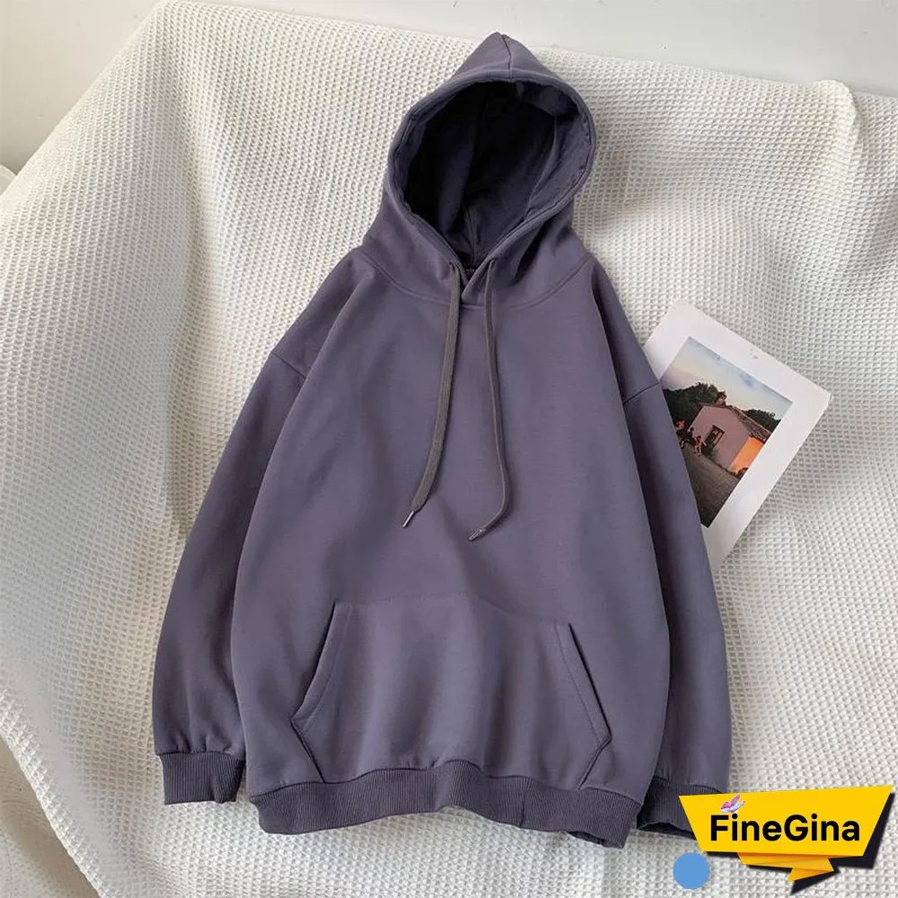 Womens Oversized Hoodies Thin and Thick Hoodie Harajuku Casual Couple Sweatshirts Autumn