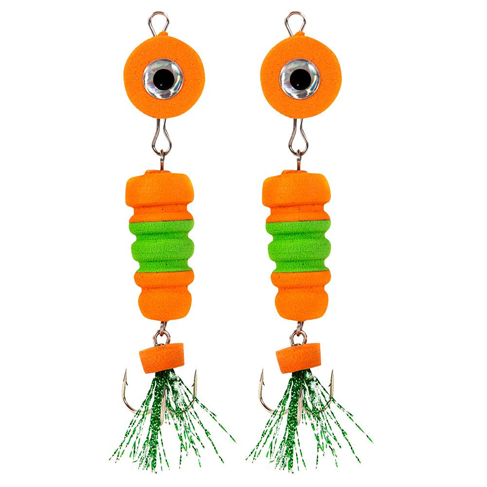 

2pcs Fishing Lure Soft Big Eye Bait Wobbler Float Fishing Tackle (Orange, 501 Original