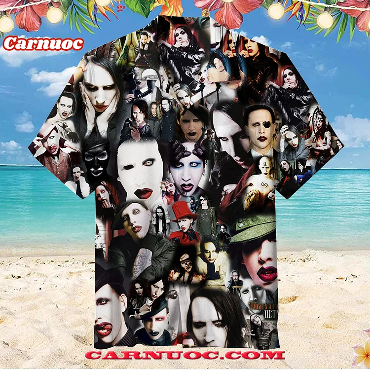  Marilyn Manson | Unisex Hawaiian Shirt