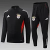 2025/2026 Benfica Half-Pull Training Suit Black Jersey Set