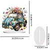 DIY Flower Classic Car Diamond Painting Acrylic Desktop Ornaments