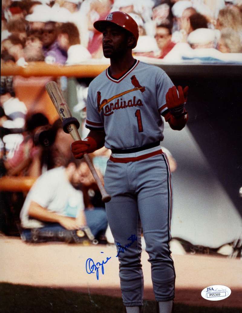 Ozzie Smith Jsa Signed 1/1 Original Image 8x10 Photo Poster painting Authentic Autograph