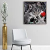 Diamond Painting -DIY Full Square Drill Rose Wolf
