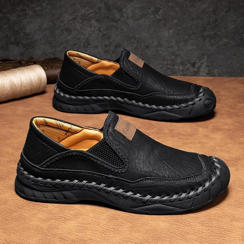⏰Last Day! 45% OFF 🔥AILONGCITY&reg;Men's Handmade Genuine Leather Orthopedic Outdoor Loafers