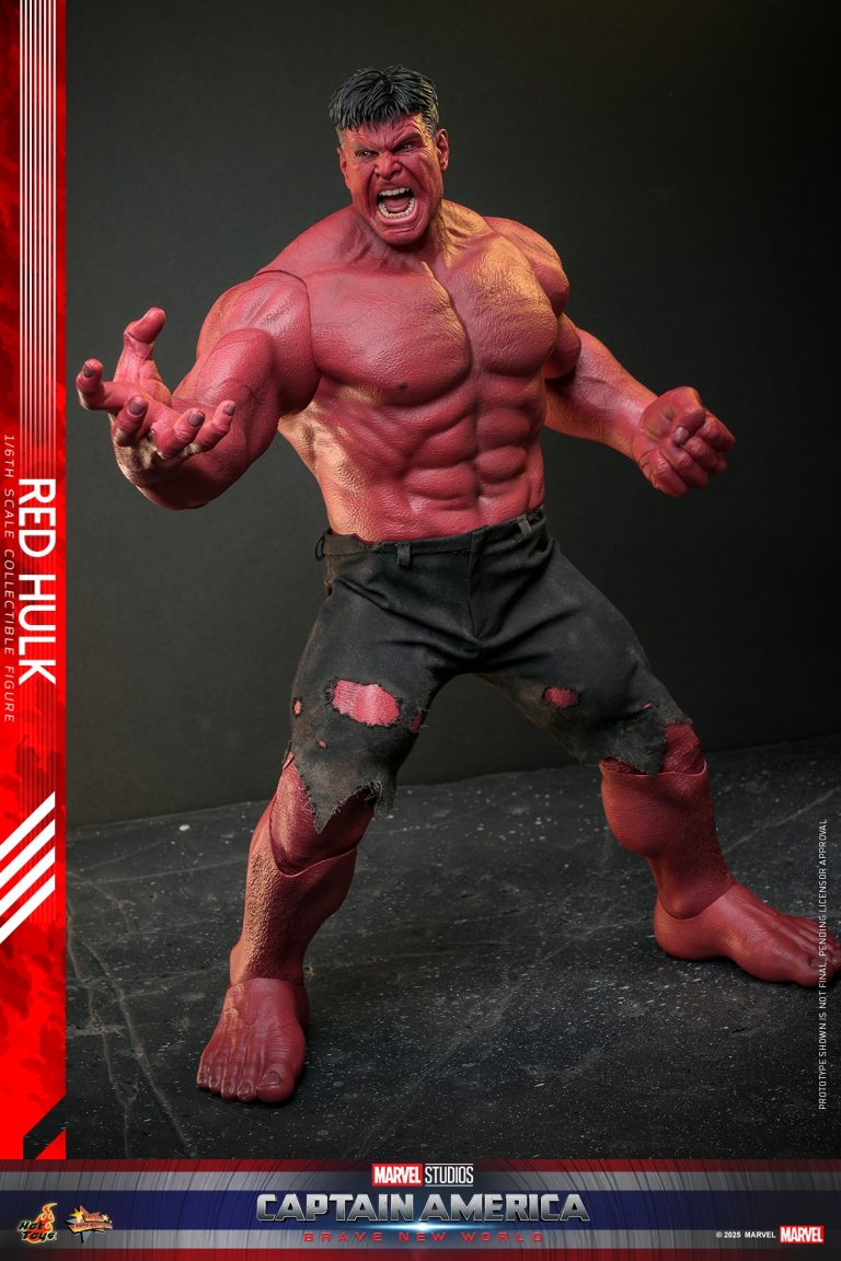 Hottoys - Marvel 1/6 Captain America: Brave New World Red Hulk Action Figure MMS797 (Licensed) -