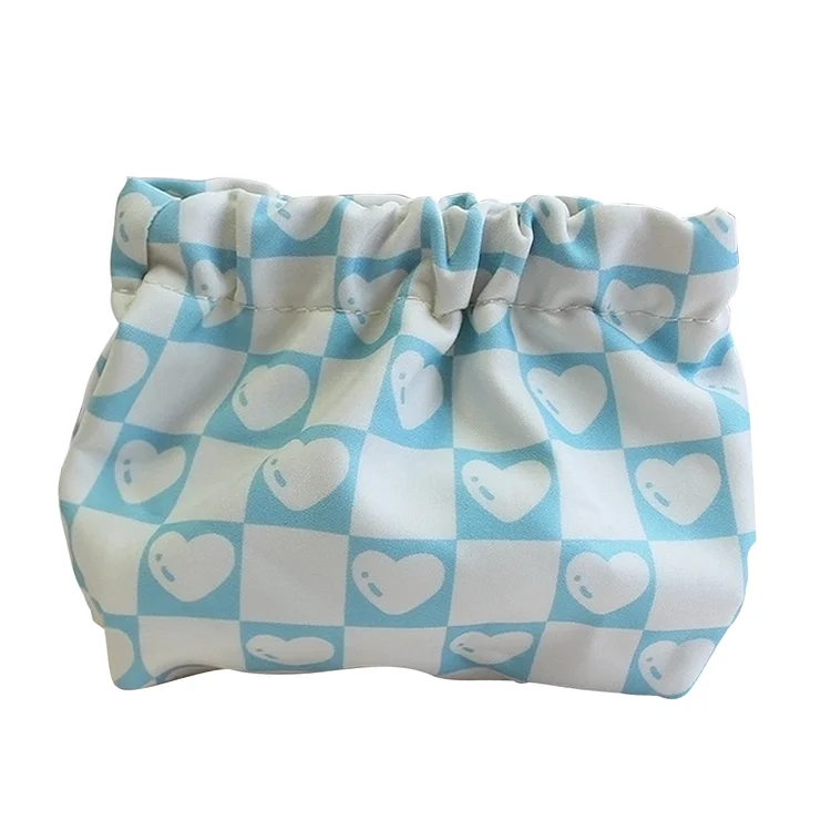 Mini Cosmetic Bag Casual Cute Storage Bag Waterproof Printed for Women (Style 1)