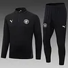 Joyfball 2025/2026 Manchester City Half-Pull Training Suit Black Football Shirt 1:1 Thai Quality