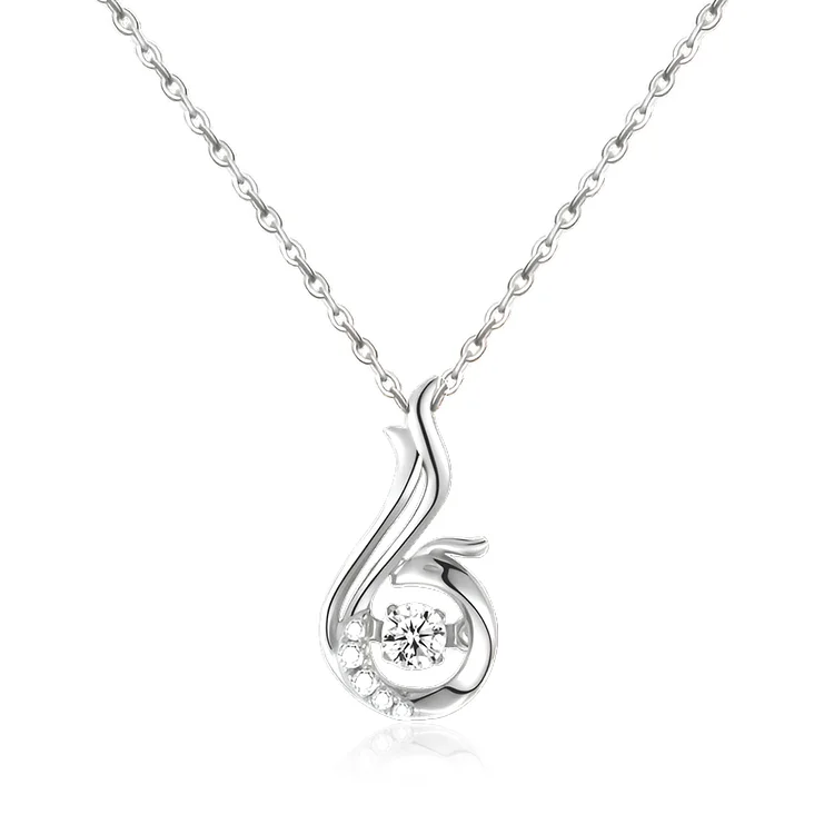 For Mother - You Always Pull Me From the Disorder And Give Me Strength Phoenix Dancing Necklace