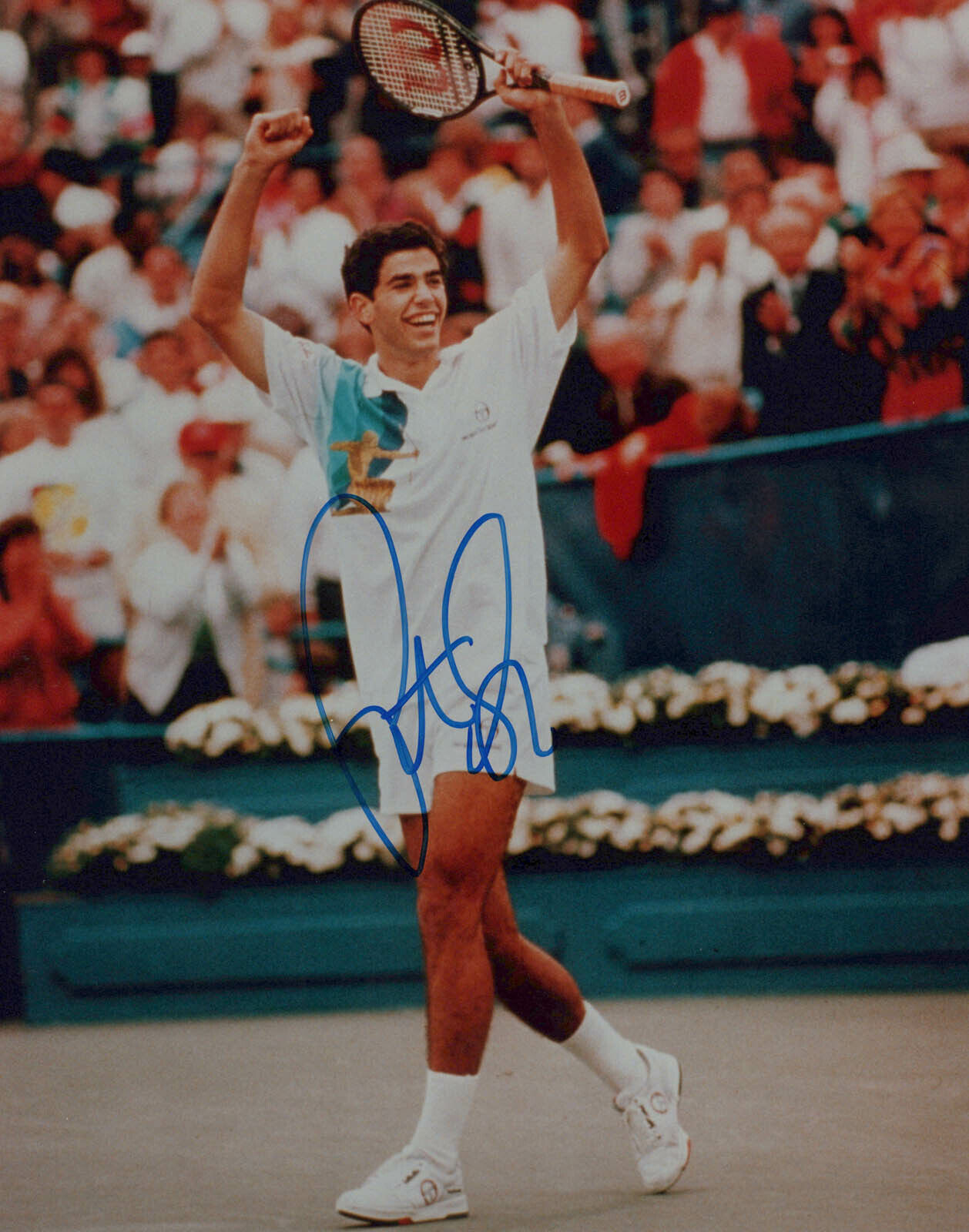 PETE SAMPRAS signed Autographed 8X10 Photo Poster painting - US OPEN WIMBLEDON 14 Grand Slam COA