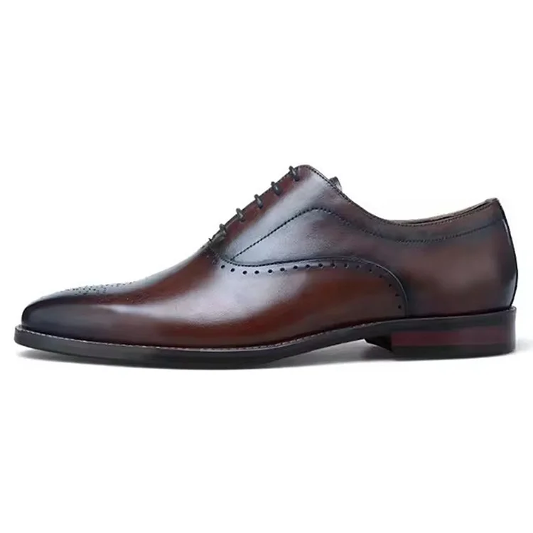 Men's Elegant Handmade Cow Leather Oxford Dress Shoes