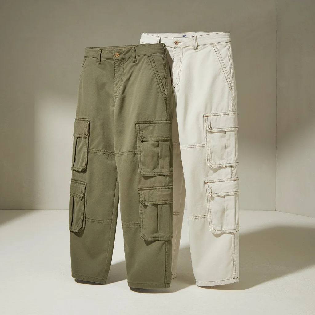 Men’s Premium Cargo Pants – Set of 2