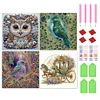 4pcs Diamond Painting-DIY Crystal Rhinestone Owl Bird