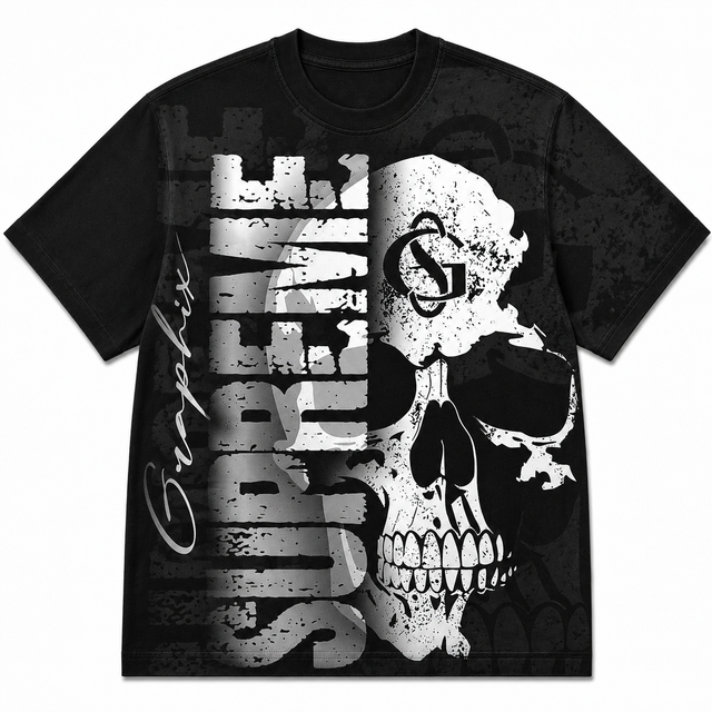 Gym Suffer Skull Cotton T-Shirt