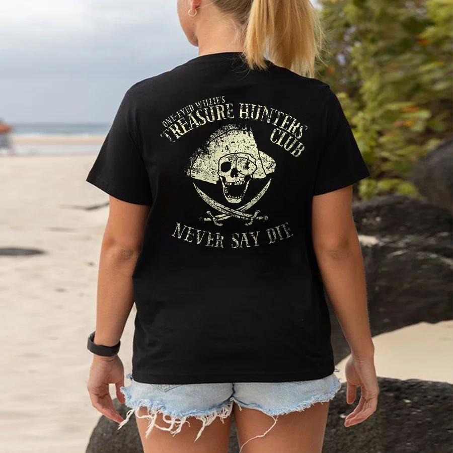 One-Eyed Willie's Treasure Hunters Club Printed Women's T-shirt