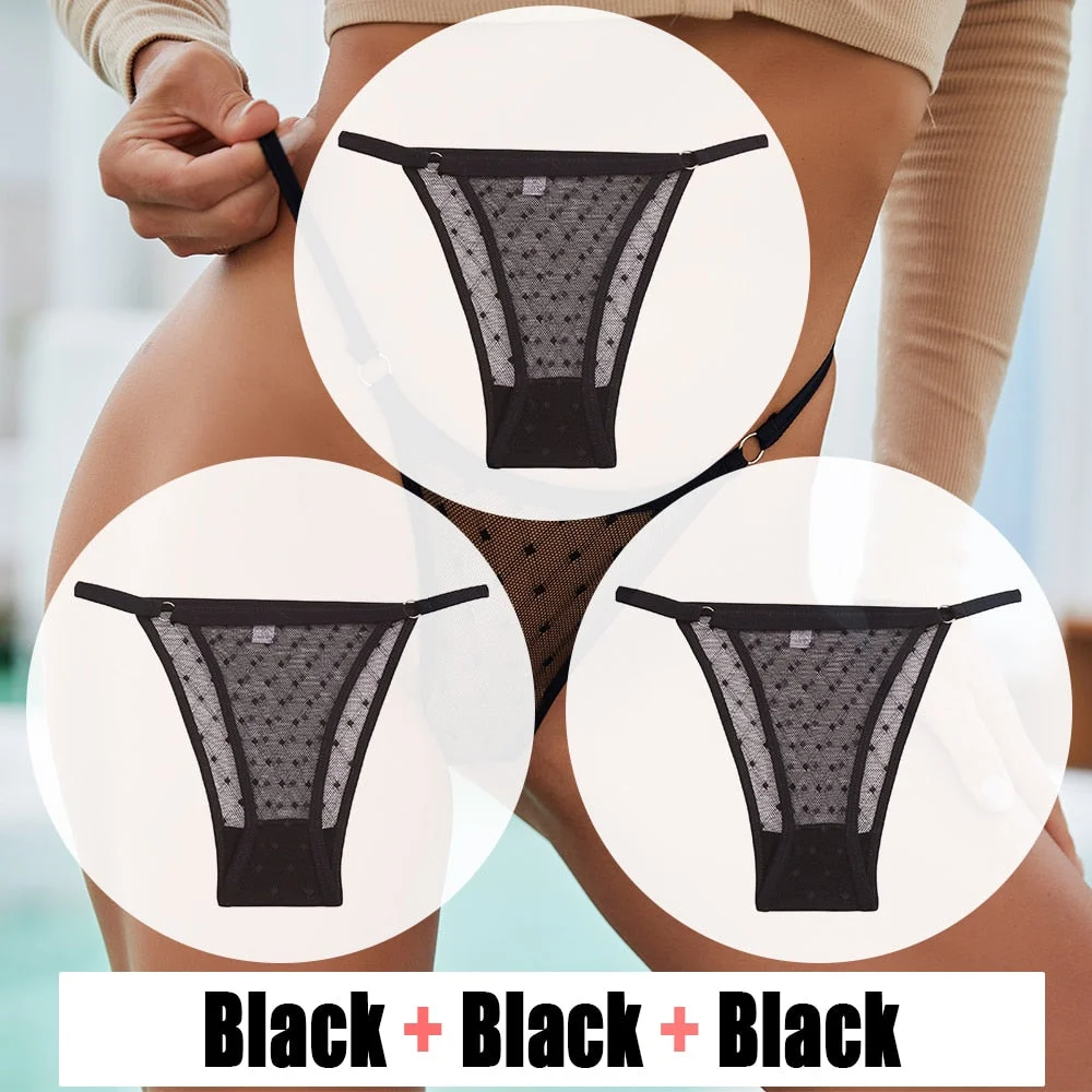 Sexy Lace Panties Women's Underwear Mesh Transparent Sexy lingerie Soft Intimate Underpants Plus Size M-XXL Female Underwear