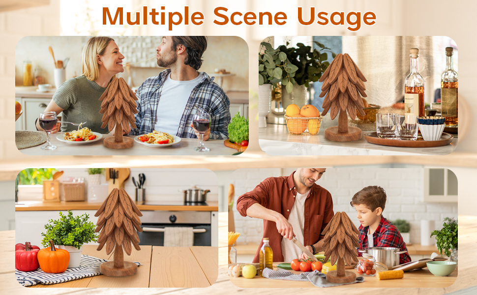 Tree Trivets for Hot Dishes
