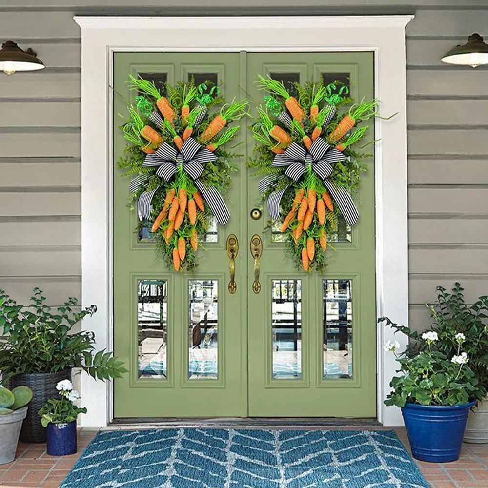 Easter Wreath Carrot Window Decoration Pendant