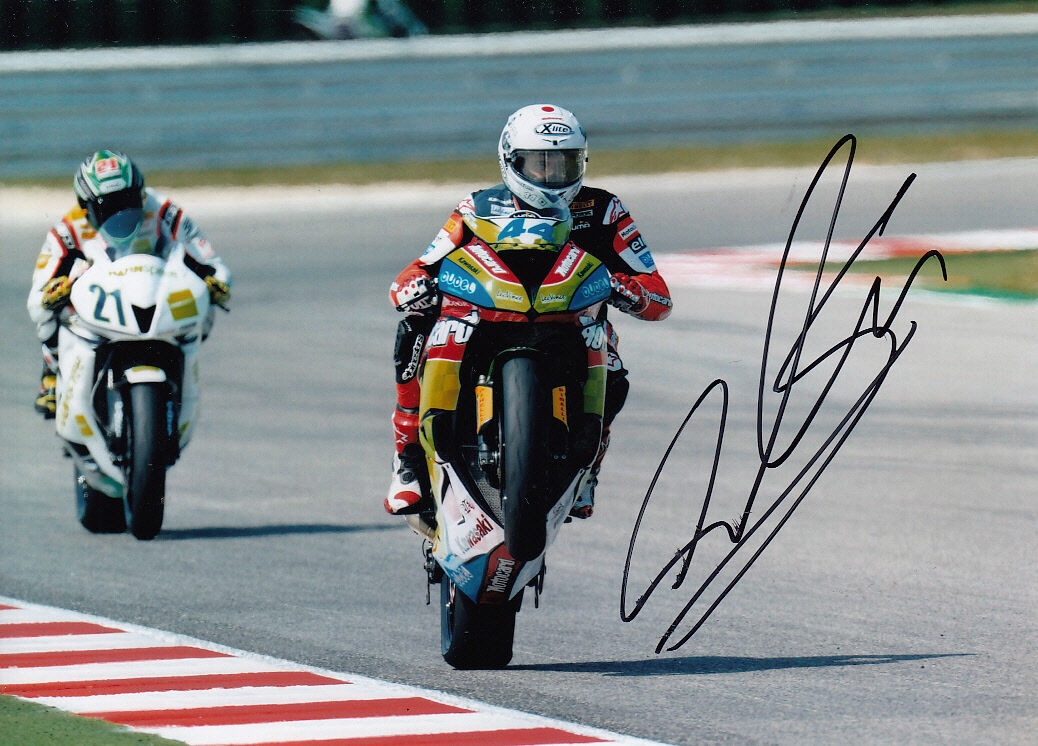 David Salom Hand Signed Kawasaki 7x5 Photo Poster painting WSBK 4.