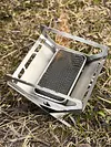 Stainless Steel Mini Folding Stove Portable Mini Wood Stove Outdoor Camping Gear