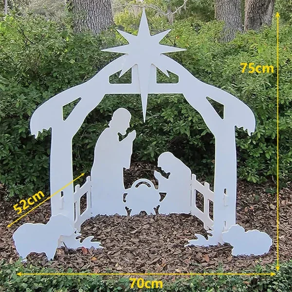 Willowtrain Holy Night Outdoor Christmas Nativity Set