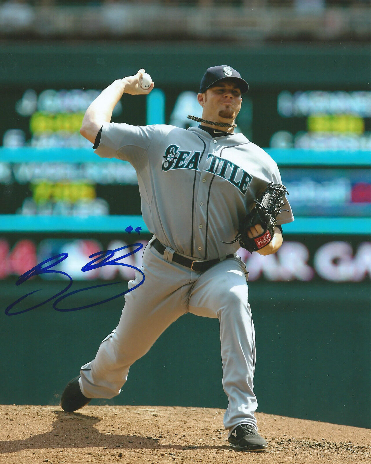 **GFA Seattle Mariners *BLAKE BEAVAN* Signed 8x10 Photo Poster painting B3 COA**