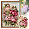 (Big Size)Peony Bouquet - 11CT Stamped Cross Stitch 40*60cm/15.75*23.62in